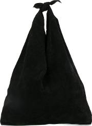 Bindle Shoulder Bag Women Chamois Leather One Size, Black