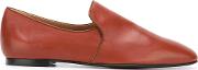Slipper Loafers Women Calf Leatherleather 39, Brown