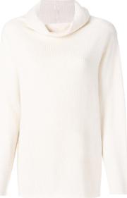 The Row Cowl Neck Sweater Women Cashmere S, White 