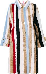 Raglan Sleeve Fur Overcoat 