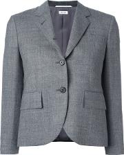 Thom Browne Classic Single Breasted Sport Coat In Medium Grey 2 Ply Wool Fresco Women Wool 42 