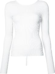 Lace Detail T Shirt Women Polyamide S, White