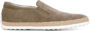 Tod's Cord Detail Slippers Men Cottonleathersuederubber 43