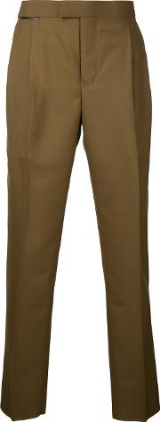 Slim Fit Trousers Men Polyesterwool One Size, Brown