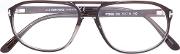 Round Frame Glasses Men Acetate One Size, Brown