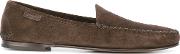 Tom Ford Classic Loafers Men Leathersuederubber 10.5, Brown 