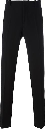 Regular Tailored Trousers Men Polyesterspandexelastaneviscose 46, Black