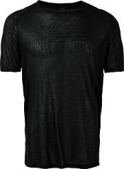 Semi Sheer T Shirt Men Modalviscose S, Black