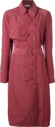 Belted Trenchcoat Women Polyester 8, Women's, Pinkpurple
