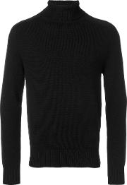 Tomas Maier Cashmere Knitted Top Men Cashmere 40, Black 