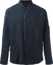 Shirt Jacket Men Linenflax S, Blue