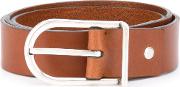 Troubadour Minimal Belt Men Calf Leather 105, Brown 