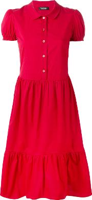 Twin Set Shirt Dress Women Cottonspandexelastane 46, Red 