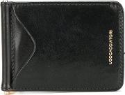 Ugo Cacciatori Clip Card Holder Men Leather One Size, Black 