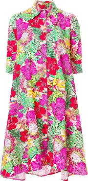 Ultrachic Bloom Print Shirt Dress 