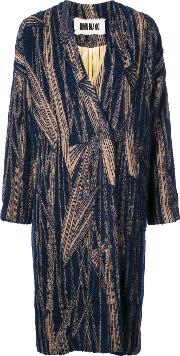 Uma Wang Cocoon Coat Women Cottonmohairalpacavirgin Wool S, Blue 