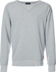 Rear Patch Sweatshirt Men Cotton 2, Grey