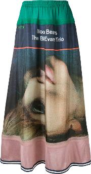 Undercover Printed Maxi Skirt Women Silk 1 