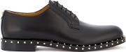 Garavani Black Rockstud Derby Shoes Men Leather 41.5