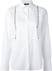 Rockstud Tuxedo Shirt Women Cotton 46, White