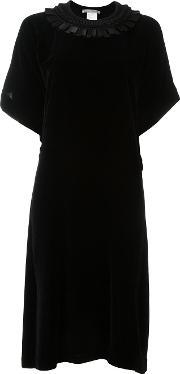 Asymmetric Dress Women Silkrayon 42, Women's, Black