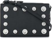 Versus Studded Cross Body Bag Women Leathermetal Other One Size, Black 