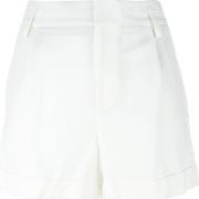 High Waisted Shorts Women Cottonlinenflaxlyocell 10, White