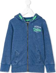 Zip Up Hoodie Kids Cottonpolyester 4 Yrs, Blue