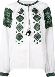 Round Neck Embroidered Blouse 
