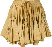 'facette' Skirt Women Silkviscose 8, Yelloworange