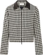 Checked Zip Front Jacket 