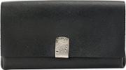 Werkstatt Munchen Flap Fastening Wallet Unisex Leathersilver One Size, Black 