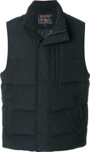 Woolrich Padded Gilet Men Cottonfeather Downpolyamidepolyester Xl, Blue 
