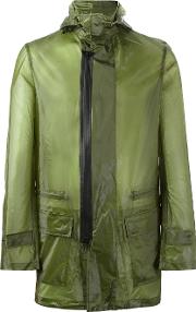 Y 3 Hooded Raincoat Men Polyamide M, Green 
