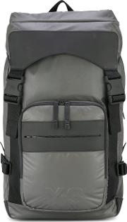Y 3 Rectangular Backpack Men Neoprene One Size, Grey 