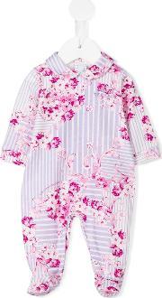 Floral Print Pyjamas Kids Cottonspandexelastane 3 Mth, Infant Girl's, White
