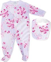 Floral Print Pyjamas Kids Cottonspandexelastane 6 Mth, Infant Girl's, Pinkpurple