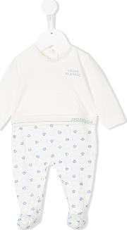 Young Versace Medusa Print Pyjamas Kids Cottonspandexelastane 1 Mth, White 