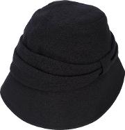 Y's Bucket Hat Women Lambs Wool One Size, Black 
