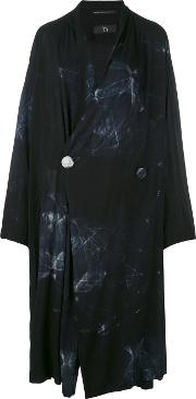 Y's Tie Dye Coat Women Rayon 2, Black 