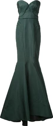 Bustier Gown Women Silk 6, Women's, Green