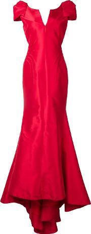 Shortsleeved Gown Women Silk 8, Women's, Red