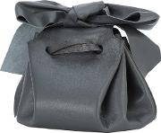 Zac Zac Posen Bow Detail Crossbody Bag Women Calf Leather One Size, Black 