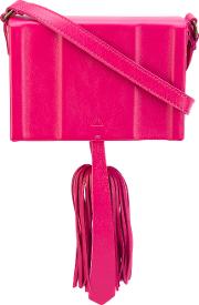 Zeus Dione Attiki Shoulder Bag Women Calf Leather One Size, Pinkpurple 