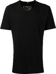 Contrast T Shirt Men Cotton 48, Black