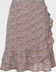 Claudia Poetic Floral Wrap Skirt