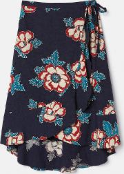 Mila Japanese Bloom Wrap Skirt