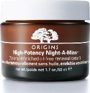 Origins  Potency Night A Mins Mineral Enriched Oil Free Renewal Cream 50ml