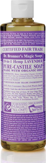 Dr Bronner's Organic Lavender Castile  Soap 472ml