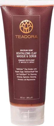 Teadora Brazilian Glow Red Clay  Scrub For Face & Body 266ml